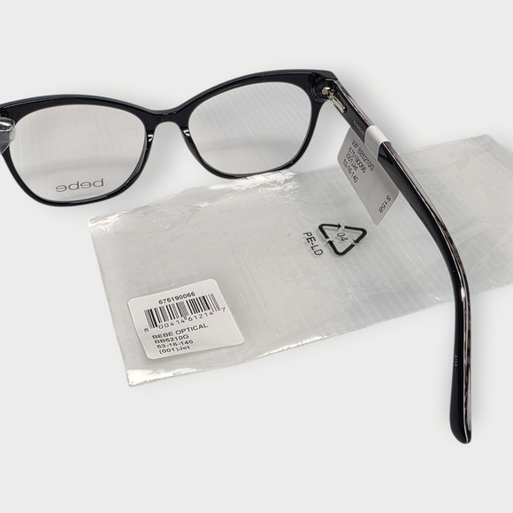 NEW bebe BB5210 Eyeglasses Women Jet Cat Eye 53mm New 100% Authentic 53-16-140 - Picture 2 of 4